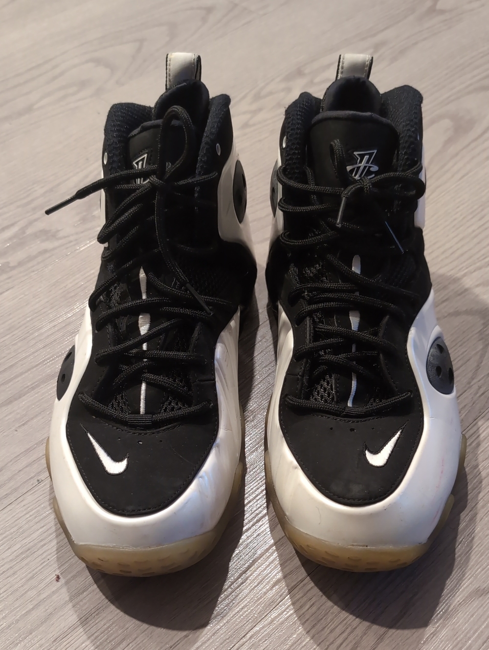 NIKE AIR ZOOM ROOKIE Penny Posite Men Size 9.5 Pearl White Black 472688-100